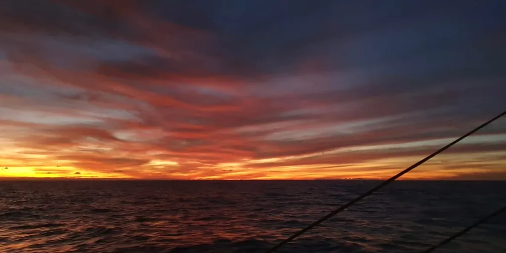 À bord de Tout commence en Finistère - Armor Lux. 