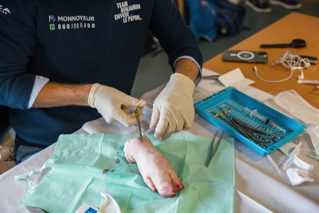 Stage de préparation de médecine hauturière. 