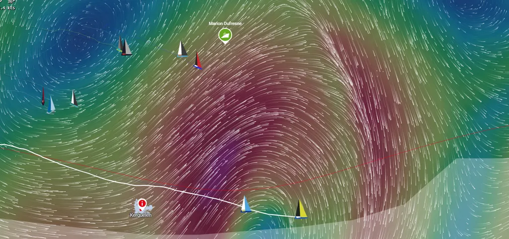 Marion Dufresne sur la cartographie du Vendée Globe