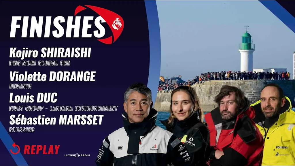 Finishes of Kojiro Shiraishi, Violette Dorange, Louis Duc and Sébastien Marsset