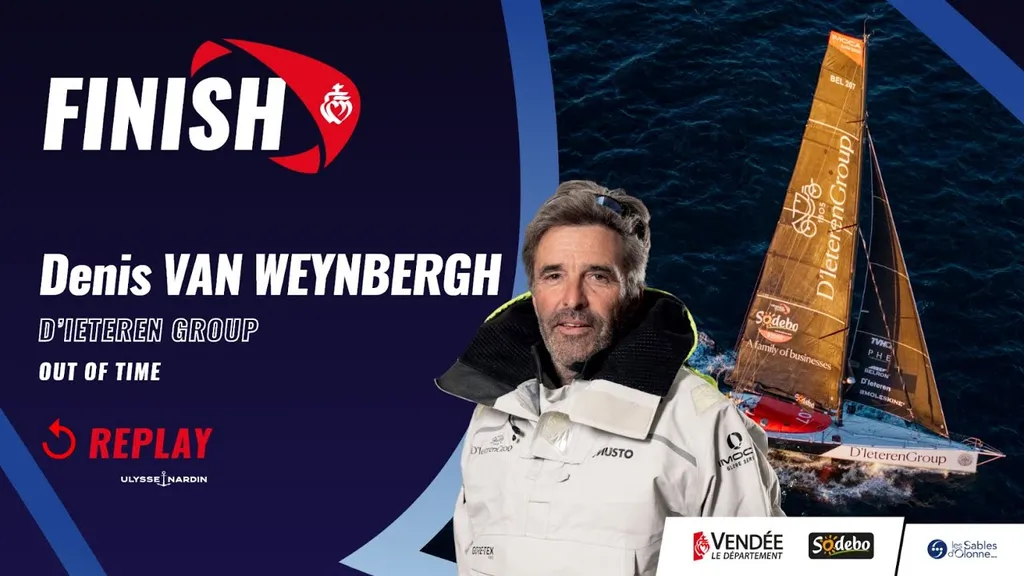 Channel passage of Denis Van Weynbergh, out of the race in the 2024 Vendée Globe