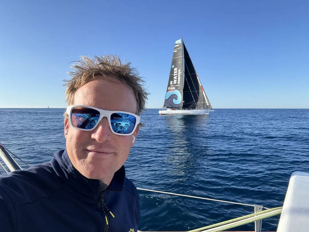 e skipper du MS Amlin, Conrad Colman (NZL), a envoyé une photo depuis le bateau