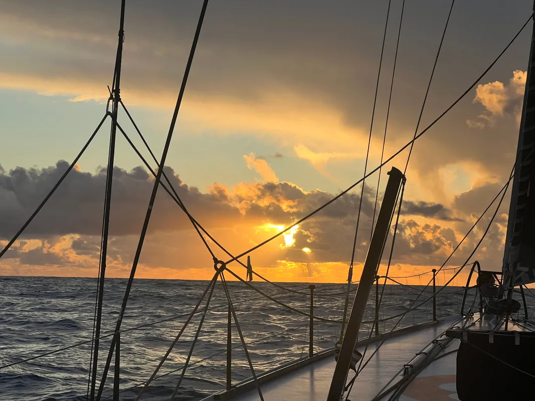 Szabolcs Weöres (HUN), skipper de New Europe, a envoyé une photo du bateau