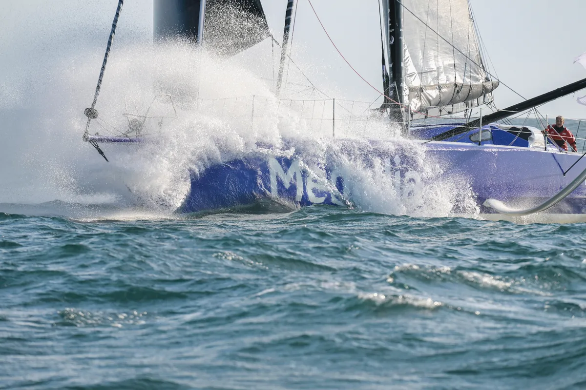 Le skipper de Medallia, Pip Hare (GBR), prend la 9e place de la Vendée à la voile New York, aux Sables d'Olonne