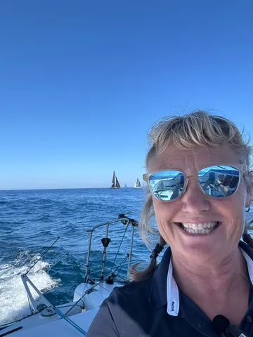 Le skipper de Medallia, Pip Hare (GBR), a envoyé une photo depuis le bateau