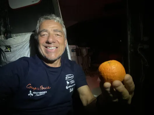 Le skipper de Coup de Pouce, Manuel Cousin (FRA), a envoyé une photo du bateau