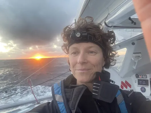 RACE, NOVEMBER 12, 2024 : Photo sent from the boat MACSF during the Vendee Globe sailing race on November 12, 2024. (Photo by skipper Isabelle Joschke)