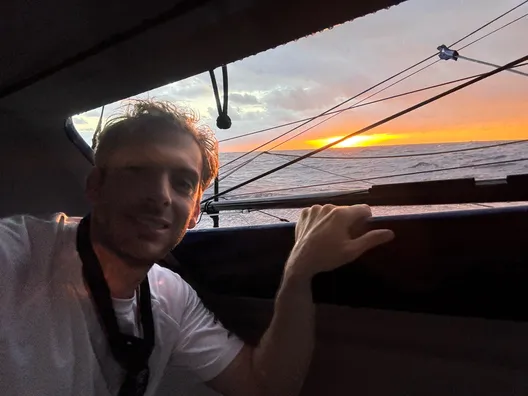 LE 13 NOVEMBRE 2024 : Photo envoyée depuis le bateau MACIF Santé Prévoyance lors de la course à la voile du Vendée Globe le 13 novembre 2024. (Photo du skipper Charlie Dalin)