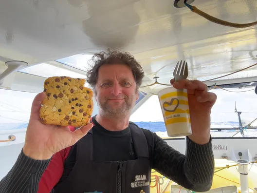 LE 13 NOVEMBRE 2024 : Photo envoyée depuis le bateau La Mie Caline lors de la course à la voile du Vendée Globe le 13 novembre 2024. (Photo du skipper Arnaud Boissières)