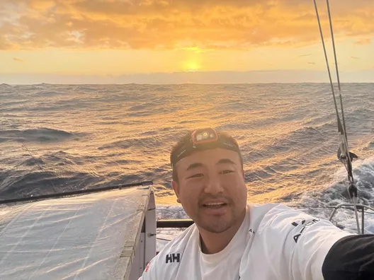 RACE, NOVEMBER 13, 2024 : Photo sent from the boat Singchain Team Haikou during the Vendee Globe sailing race on November 13, 2024. (Photo by skipper Jingkun Xu)