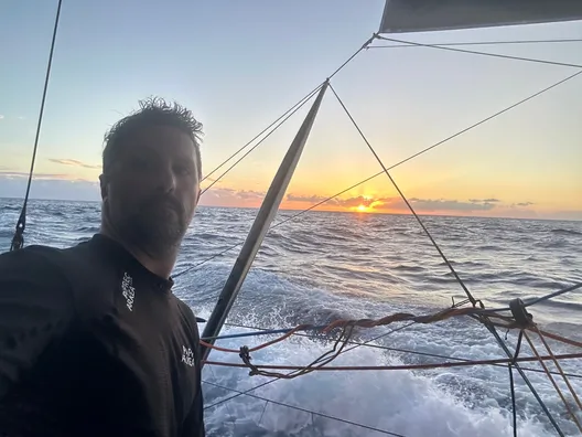 14 NOVEMBRE 2024 : Photo envoyée depuis le bateau PAPREC ARKÉA lors de la course à la voile du Vendée Globe le 14 novembre 2024. (Photo du skipper Yoann Richomme)