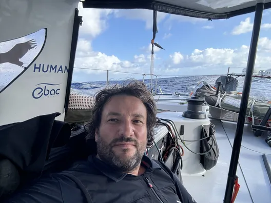 14 NOVEMBRE 2024 : Photo envoyée depuis le bateau HUMAN Immobilier lors de la course à la voile du Vendée Globe le 14 novembre 2024. (Photo du skipper Antoine Cornic)