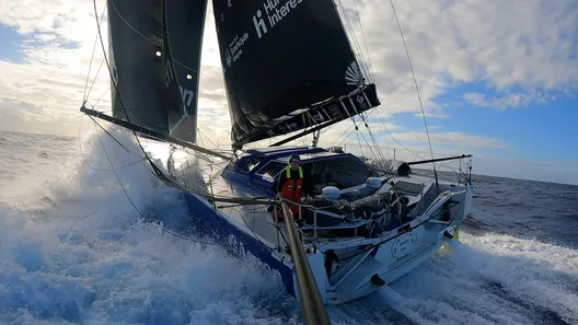 RACE, NOVEMBER 14, 2024 : Photo sent from the boat Medallia during the Vendee Globe sailing race on November 14, 2024. (Photo by skipper Pip Hare)