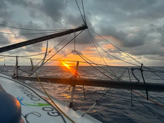 RACE, NOVEMBER 15, 2024 : Photo sent from the boat HOLCIM - PRB during the Vendee Globe sailing race on November 15, 2024. (Photo by skipper Nicolas Lunven)