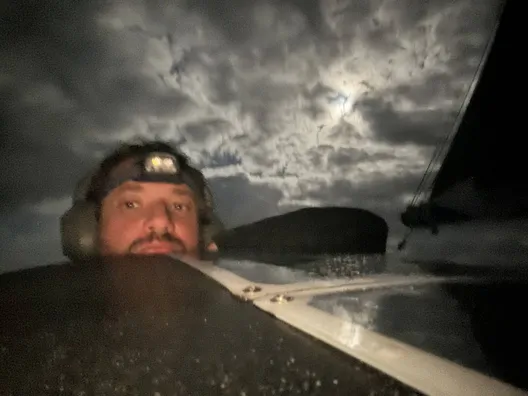 LE 15 NOVEMBRE 2024 : Photo envoyée depuis le bateau HUMAN Immobilier lors de la course à la voile du Vendée Globe le 15 novembre 2024. (Photo du skipper Antoine Cornic)