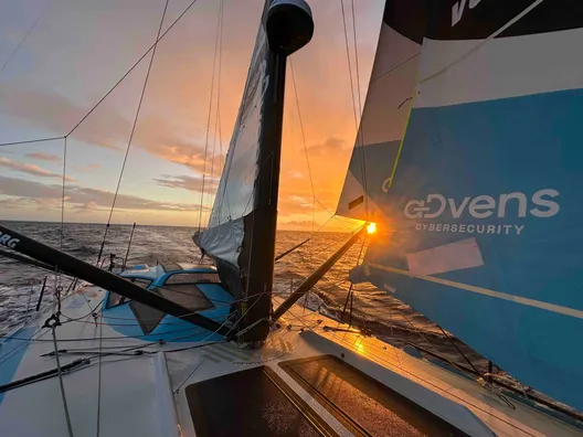 COURSE, 15 NOVEMBRE 2024 : Photo envoyée depuis le bateau VULNERABLE skipper Thomas Ruyant (FRA) lors de la course à la voile du Vendée Globe le 15 novembre 2024. (Photo du skipper Thomas Ruyant)