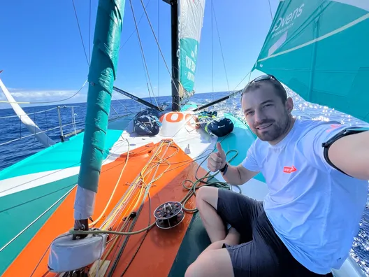 LE 15 NOVEMBRE 2024 : Photo envoyée depuis le bateau VULNERABLE SG lors de la course à la voile du Vendée Globe le 15 novembre 2024. (Photo du skipper Sam Goodchild)