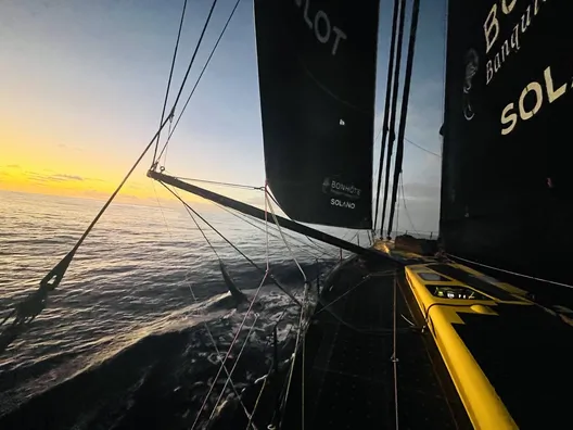 LE 16 NOVEMBRE 2024 : Photo envoyée depuis le bateau Hublot lors de la course à la voile du Vendée Globe le 16 novembre 2024. (Photo du skipper Alan Roura)