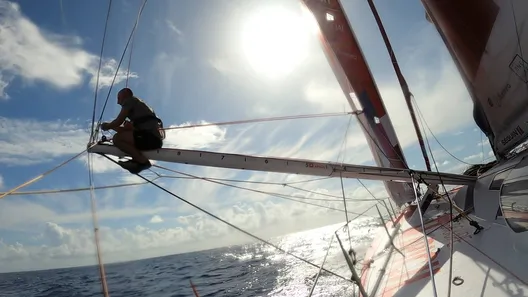 LE 16 NOVEMBRE 2024 : Photo envoyée depuis le bateau Groupe APICIL lors de la course à la voile du Vendée Globe le 16 novembre 2024. (Photo du skipper Damien Seguin)