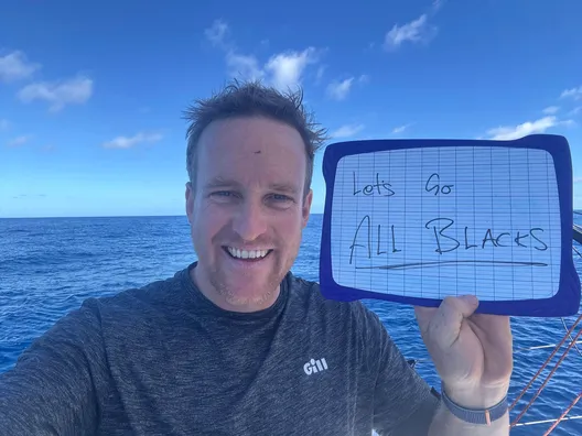 LE 17 NOVEMBRE 2024 : Photo envoyée depuis le bateau MS Amlin lors de la course à la voile du Vendée Globe le 17 novembre 2024. (Photo du skipper Conrad Colman)