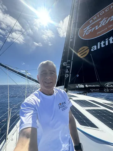 RACE, NOVEMBER 18, 2024 : Photo sent from the boat Coup de Pouce during the Vendee Globe sailing race on November 18, 2024. (Photo by skipper Manuel Cousin)