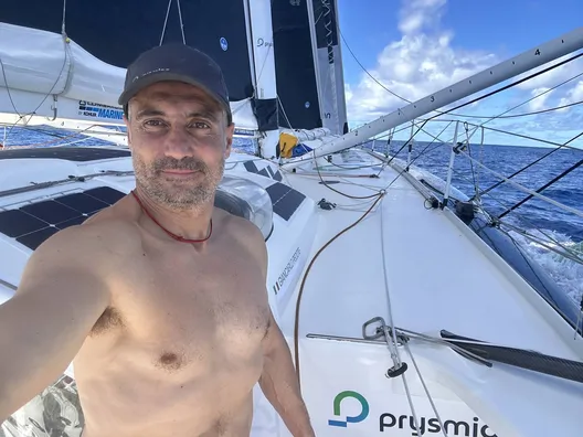 RACE, NOVEMBER 18, 2024 : Photo sent from the boat Prysmian during the Vendee Globe sailing race on November 18, 2024. (Photo by skipper Giancarlo Pedote)