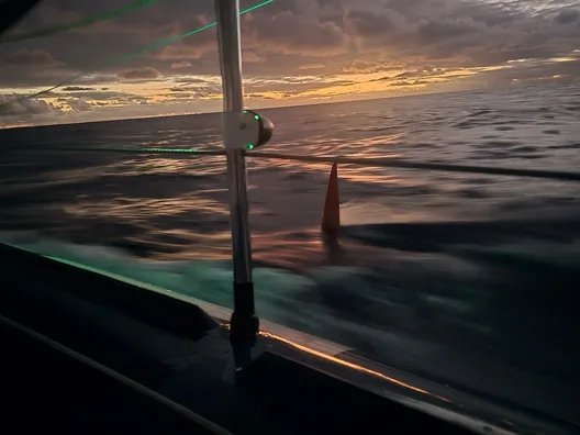 RACE, NOVEMBER 18, 2024 : Photo sent from the boat Biotherm during the Vendee Globe sailing race on November 18, 2024. (Photo by skipper Paul Meilhat)