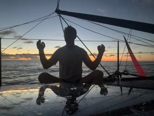 LE 19 NOVEMBRE 2024 : Photo envoyée depuis le bateau GUYOT Environnement - Water Family lors de la course à la voile du Vendée Globe le 19 novembre 2024. (Photo du skipper Benjamin Dutreux)