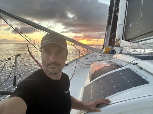 RACE, NOVEMBER 19, 2024 : Photo sent from the boat Prysmian during the Vendee Globe sailing race on November 19, 2024. (Photo by skipper Giancarlo Pedote)