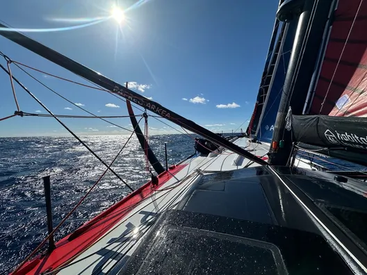 LE 19 NOVEMBRE 2024 : Photo envoyée depuis le bateau PAPREC ARKÉA lors de la course à la voile du Vendée Globe le 19 novembre 2024. (Photo du skipper Yoann Richomme)