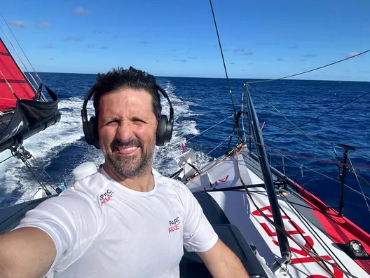 LE 19 NOVEMBRE 2024 : Photo envoyée depuis le bateau PAPREC ARKÉA lors de la course à la voile du Vendée Globe le 19 novembre 2024. (Photo du skipper Yoann Richomme)