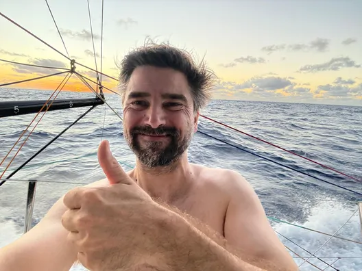 COURSE, 19 NOVEMBRE 2024 : Photo envoyée depuis le bateau Malizia - Seaexplorer lors de la course à la voile du Vendée Globe le 19 novembre 2024. (Photo du skipper Boris Herrmann)