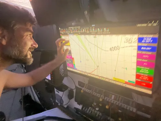 22 NOVEMBRE 2024 : Photo envoyée depuis le bateau Malizia - Seaexplorer lors de la course à la voile du Vendée Globe le 22 novembre 2024. (Photo du skipper Boris Herrmann)