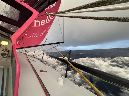 RACE, NOVEMBER 22, 2024 : Photo sent from the boat Lazare during the Vendee Globe sailing race on November 22, 2024. (Photo by skipper Tanguy Le Turquais)