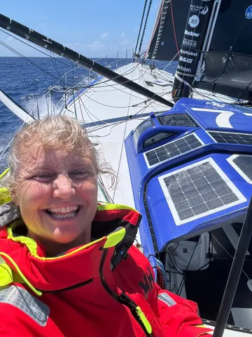 RACE, NOVEMBER 22, 2024 : Photo sent from the boat Medallia during the Vendee Globe sailing race on November 22, 2024. (Photo by skipper Pip Hare)
