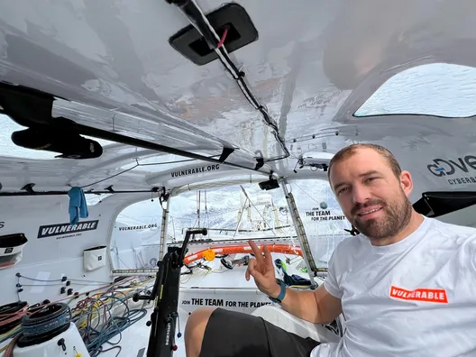 24 NOVEMBRE 2024 : Photo envoyée depuis le bateau VULNERABLE SG lors de la course à la voile du Vendée Globe le 24 novembre 2024. (Photo du skipper Sam Goodchild)