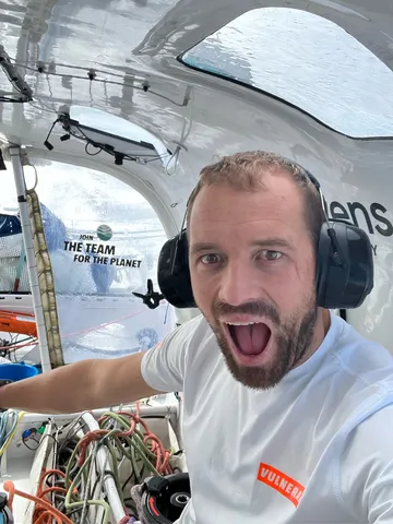 LE 26 NOVEMBRE 2024 : Photo envoyée depuis le bateau VULNERABLE SG lors de la course à la voile du Vendée Globe le 26 novembre 2024. (Photo du skipper Sam Goodchild)