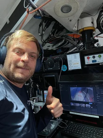 RACE, NOVEMBER 27, 2024 : Photo sent from the boat Tut Gut. Sailing during the Vendee Globe sailing race on November 27, 2024. (Photo by skipper Oliver Heer)