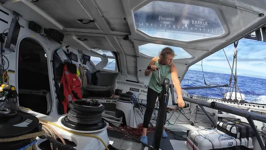 RACE, NOVEMBER 27, 2024 : Photo sent from the boat Medallia during the Vendee Globe sailing race on November 27, 2024. (Photo by skipper Pip Hare)
