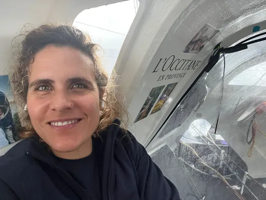 COURSE, 27 NOVEMBRE 2024 : Photo envoyée depuis le bateau L'Occitane en Provence lors de la course à la voile du Vendée Globe le 27 novembre 2024. (Photo de la skipper Clarisse Crémer)