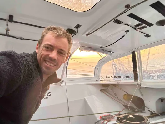 RACE, NOVEMBER 27, 2024 : Photo sent from the boat VULNERABLE skipper Thomas Ruyant (FRA) during the Vendee Globe sailing race on November 27, 2024. (Photo by skipper Thomas Ruyant)
