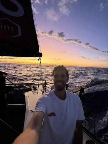 RACE, NOVEMBER 27, 2024 : Photo sent from the boat Lazare during the Vendee Globe sailing race on November 27, 2024. (Photo by skipper Tanguy Le Turquais)