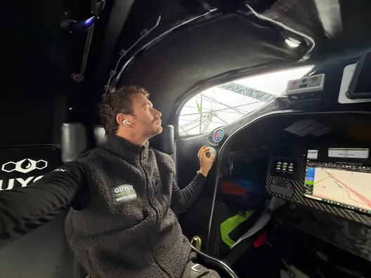 RACE, NOVEMBER 27, 2024 : Photo sent from the boat GUYOT Environnement - Water Family during the Vendee Globe sailing race on November 27, 2024. (Photo by skipper Benjamin Dutreux)