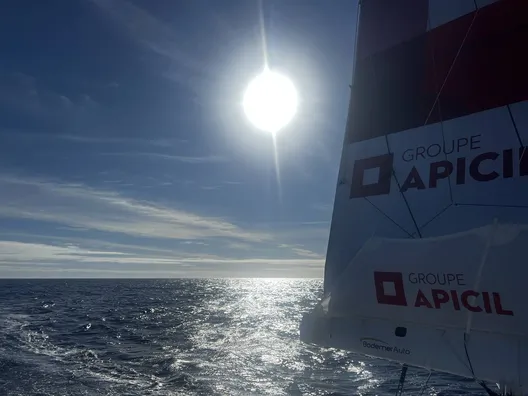 28 NOVEMBRE 2024 : Photo envoyée depuis le bateau Groupe APICIL lors de la course à la voile du Vendée Globe le 28 novembre 2024. (Photo du skipper Damien Seguin)