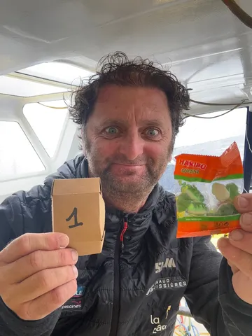 RACE, DECEMBER 01, 2024 : Photo sent from the boat La Mie Caline during the Vendee Globe sailing race on December 01, 2024. (Photo by skipper Arnaud Boissières)