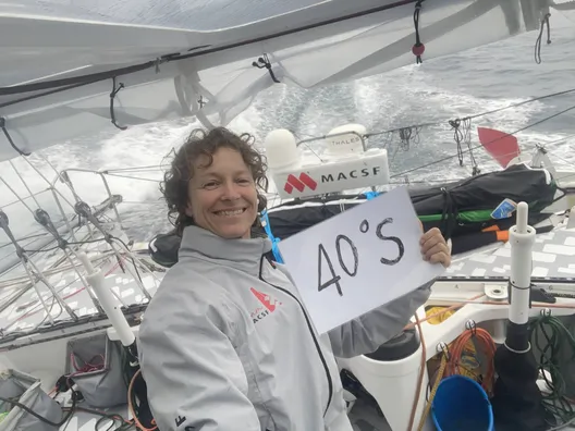 RACE, DECEMBER 03, 2024 : Photo sent from the boat MACSF during the Vendee Globe sailing race on December 03, 2024. (Photo by skipper Isabelle Joschke)