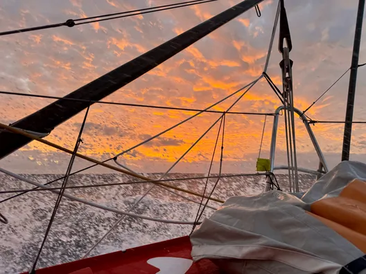 RACE, DECEMBER 03, 2024 : Photo sent from the boat Initiatives-Coeur during the Vendee Globe sailing race on December 03, 2024. (Photo by skipper Sam Davies)