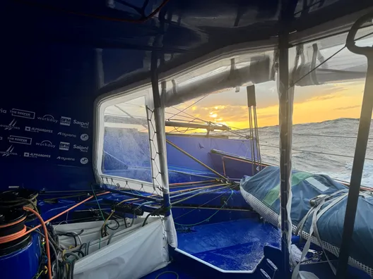 RACE, DECEMBER 07, 2024 : Photo sent from the boat STAND AS ONE - Altavia during the Vendee Globe sailing race on December 07, 2024. (Photo by skipper Eric Bellion)