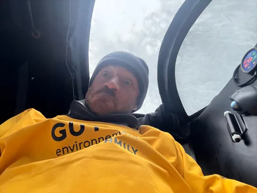 RACE, DECEMBER 07, 2024 : Photo sent from the boat GUYOT Environnement - Water Family during the Vendee Globe sailing race on December 07, 2024. (Photo by skipper Benjamin Dutreux)