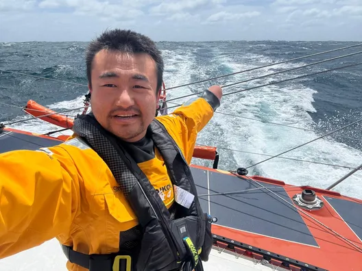 RACE, DECEMBER 08, 2024 : Photo sent from the boat Singchain Team Haikou during the Vendee Globe sailing race on December 08, 2024. (Photo by skipper Jingkun Xu)